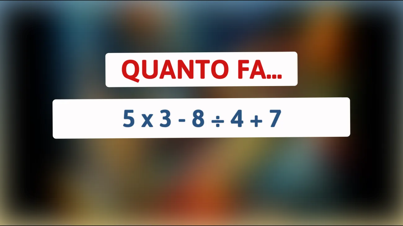 \"I matematici falliscono: riesci a risolvere questo enigma che lascia tutti perplessi?\""