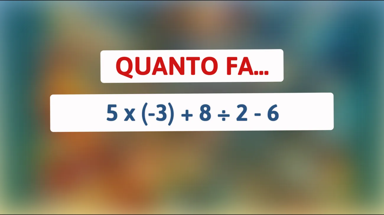 \"Sai risolvere questo enigma matematico mentre il 97% delle persone fallisce? Scopri la risposta ora!\""