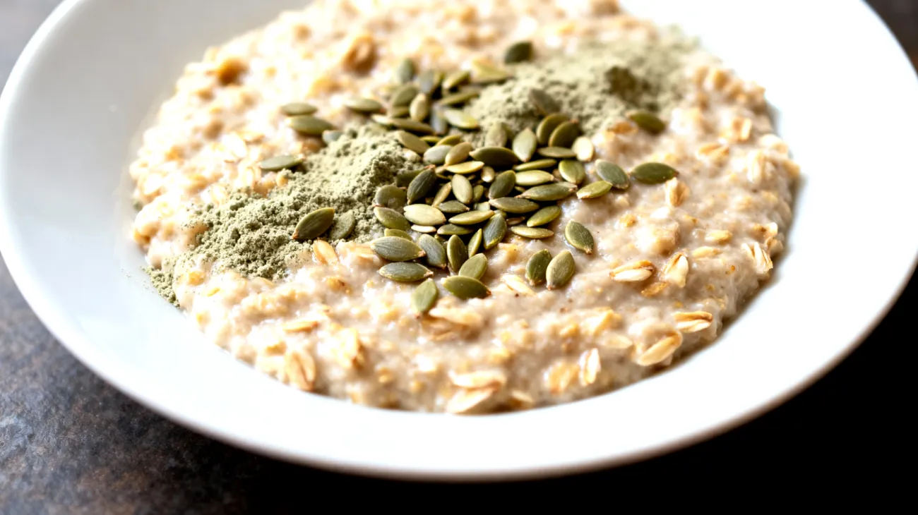 Porridge di avena con semi di canapa e magnesio"