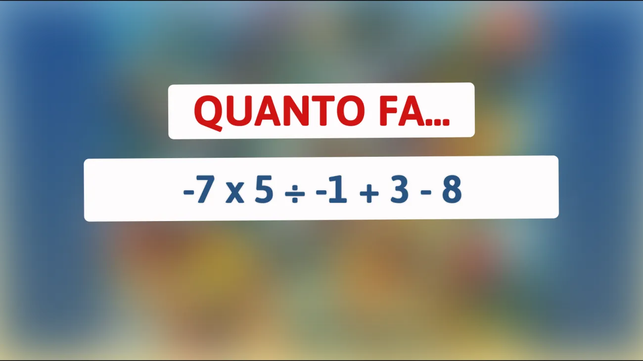 Scopri la risposta a questo semplice indovinello matematico che il 95% delle persone sbaglia! Sei tra i pochi che lo risolveranno al primo colpo?"