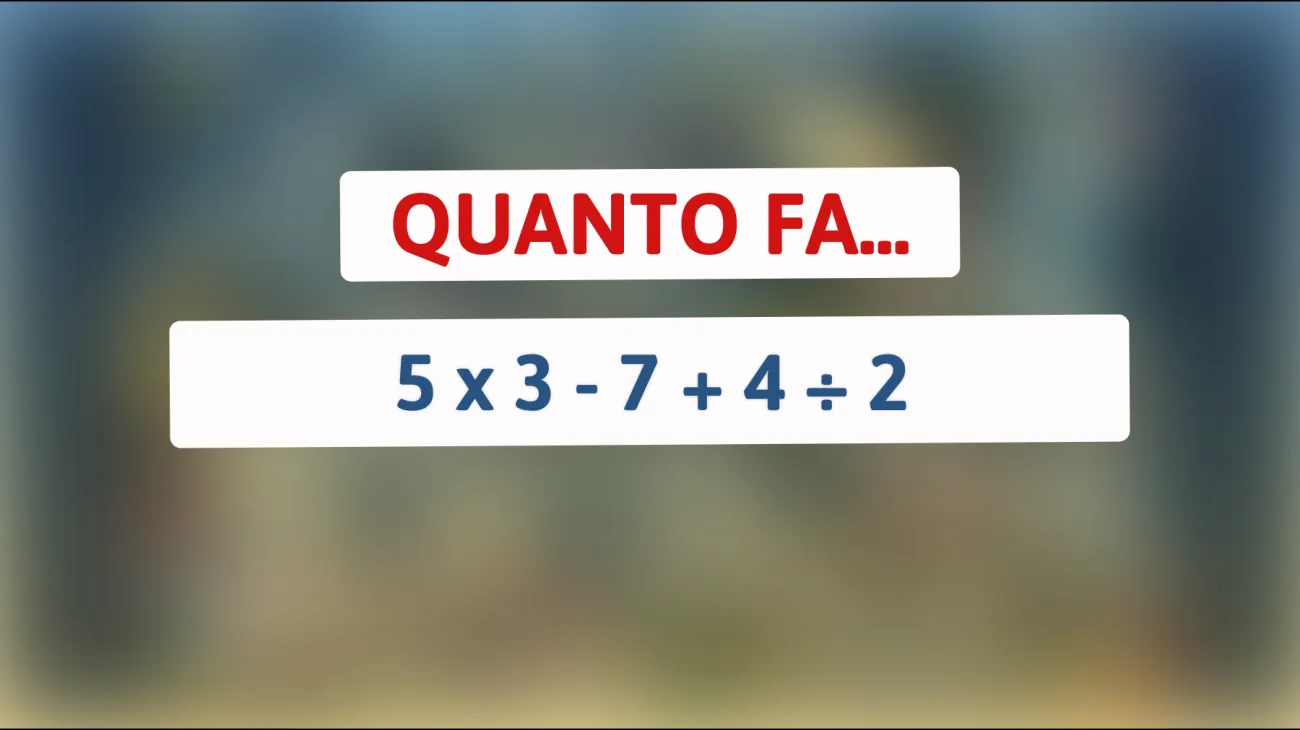 Sei davvero un genio matematico? Scopri se riesci a risolvere questo calcolo che sta sfidando le menti più brillanti!"