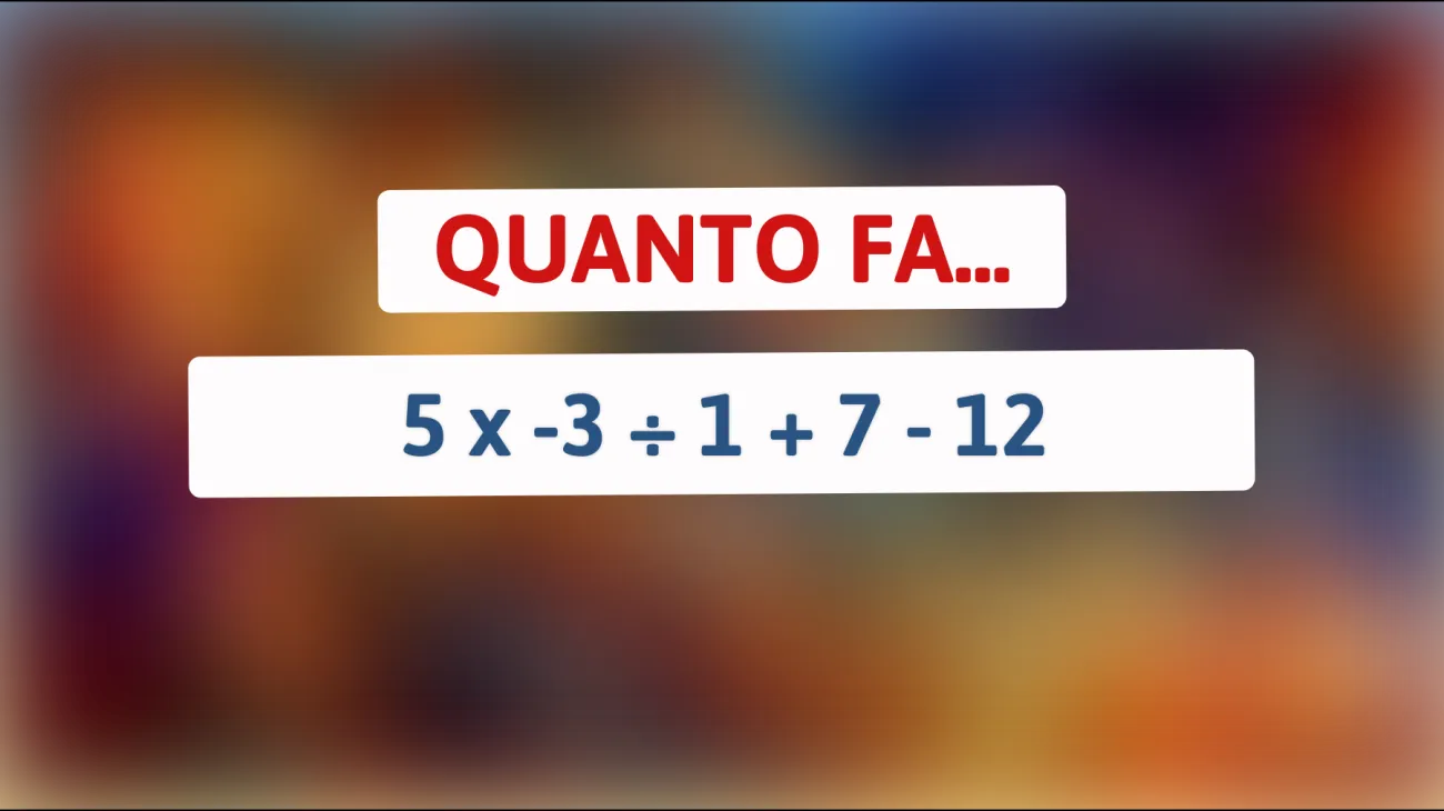 Sei una vera mente brillante? Risolvi questo rompicapo matematico e scopri quanto sei intelligente!"