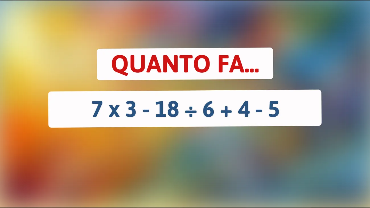 Solo i geni risolvono questo rompicapo matematico: riesci a battere la sfida?"